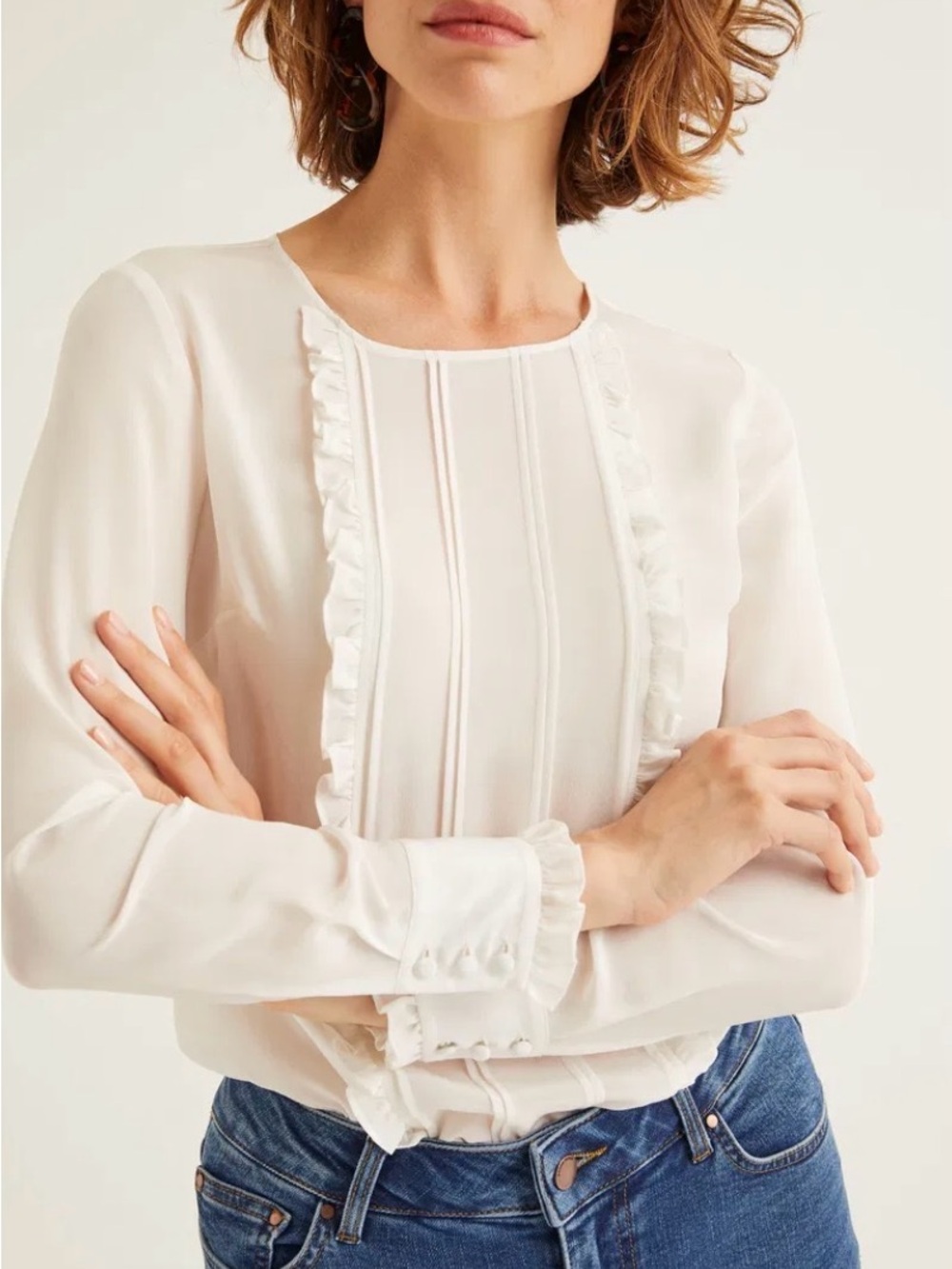 BODEN NEW Matilda Silk‎ Blouse Size 14